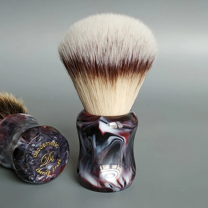 dscosmetic T4 soft synthetic hair shaving brush resin handle by hand made shave brush for man wet shaving 240624