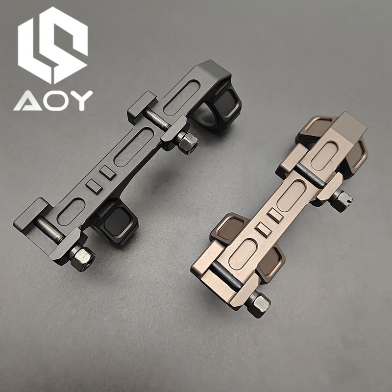 Tactical Metal GE Rifle Cantilever Mount 25.4mm/30mm Rings Optical Scope Base With Bubble Level Fit 20mm Picatinny Rail