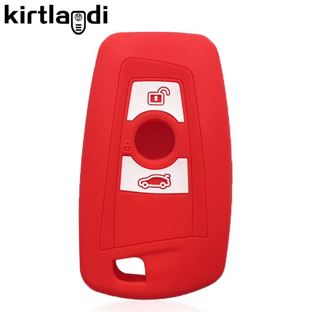 Silicone Key Holder Case for BMW X3 F25 for BMW F10 F30 F20 F80 Serie 1 3 5 7 X4 F26 CAS4 Remote Key Cover Car Keychain Shell
