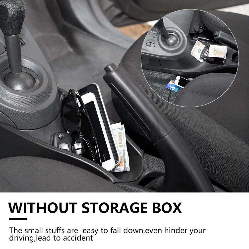 Car Armrest Center Storage Box For Smart 453 fortwo forfour 2015-2019 Container Glove Auto Organizer For Mercedes Accessories