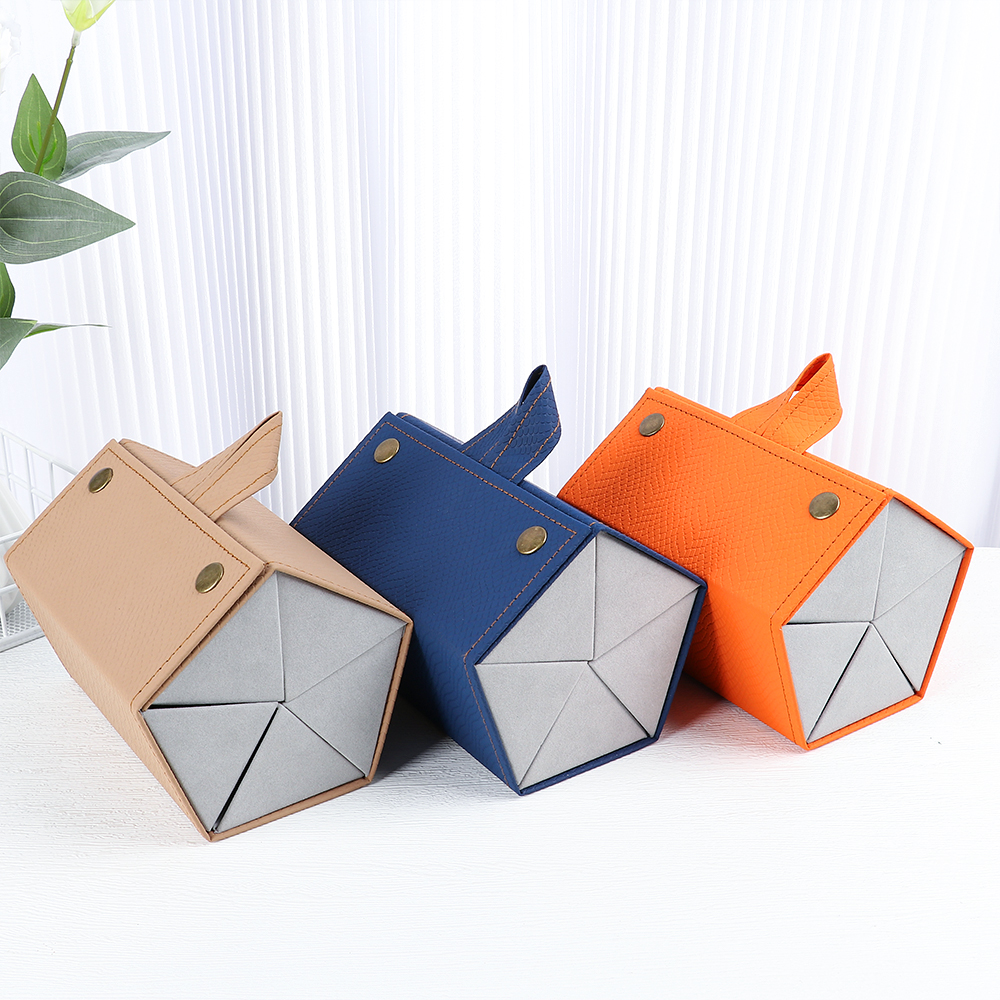 Multi-slots PU Leather Glasses Organizer Eyeglasses Storage Display Holder Case Travel Portable Folding Sunglasses Case Hangable