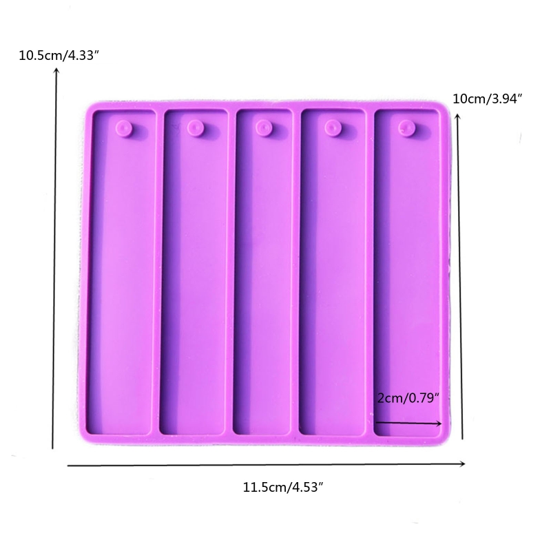 Rectangle Card Grabber Card Clips Mold Resin Silicone Mold Keychain Pendant DIY Epoxy Resin Jewelry Crafts Making Tool