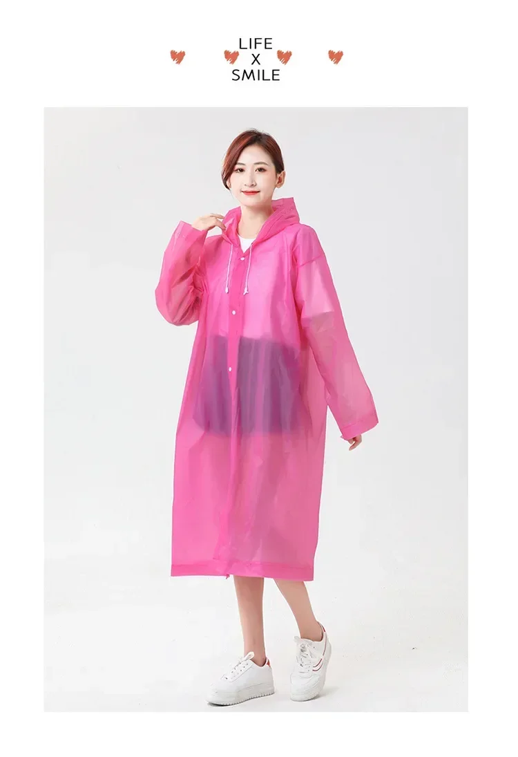 2024 New Outdoor Fishing Raincoat Poncho Transparent Adult Fishing Gear Wholesale Fishing Gear Rain Protection Fishing