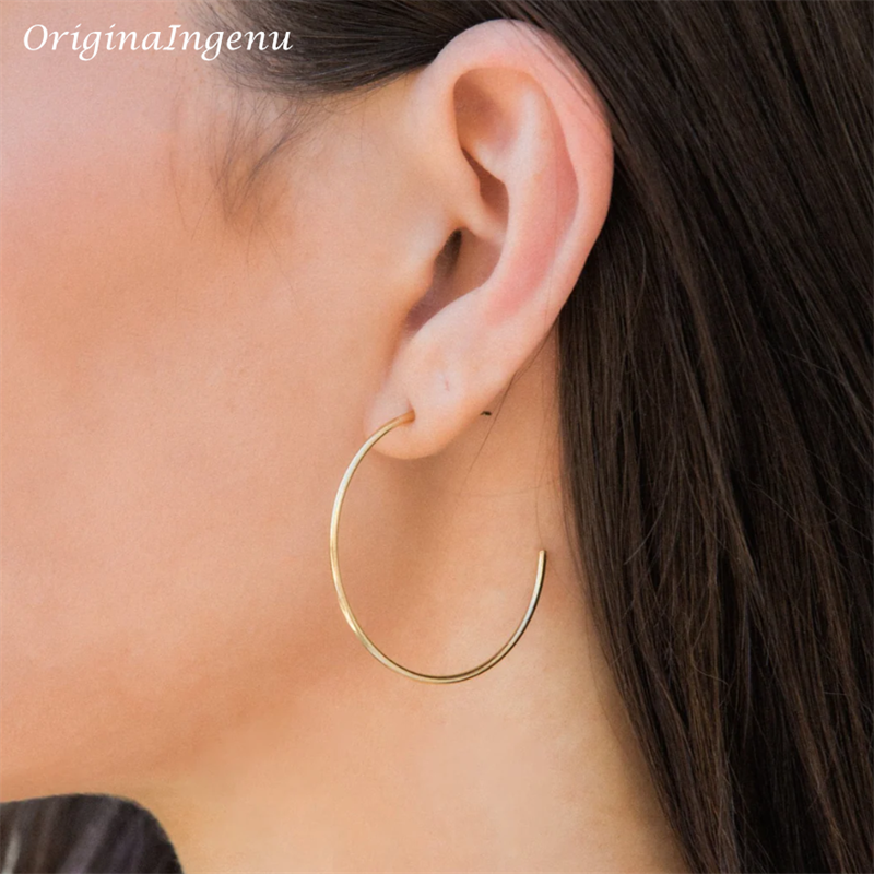 14K Gold Filled Basic Hoop Earrings 15MM/20MM/30MM Gold Hoop Jewelry Modern Hoop Earrings Brincos Minimalist Women Earrings