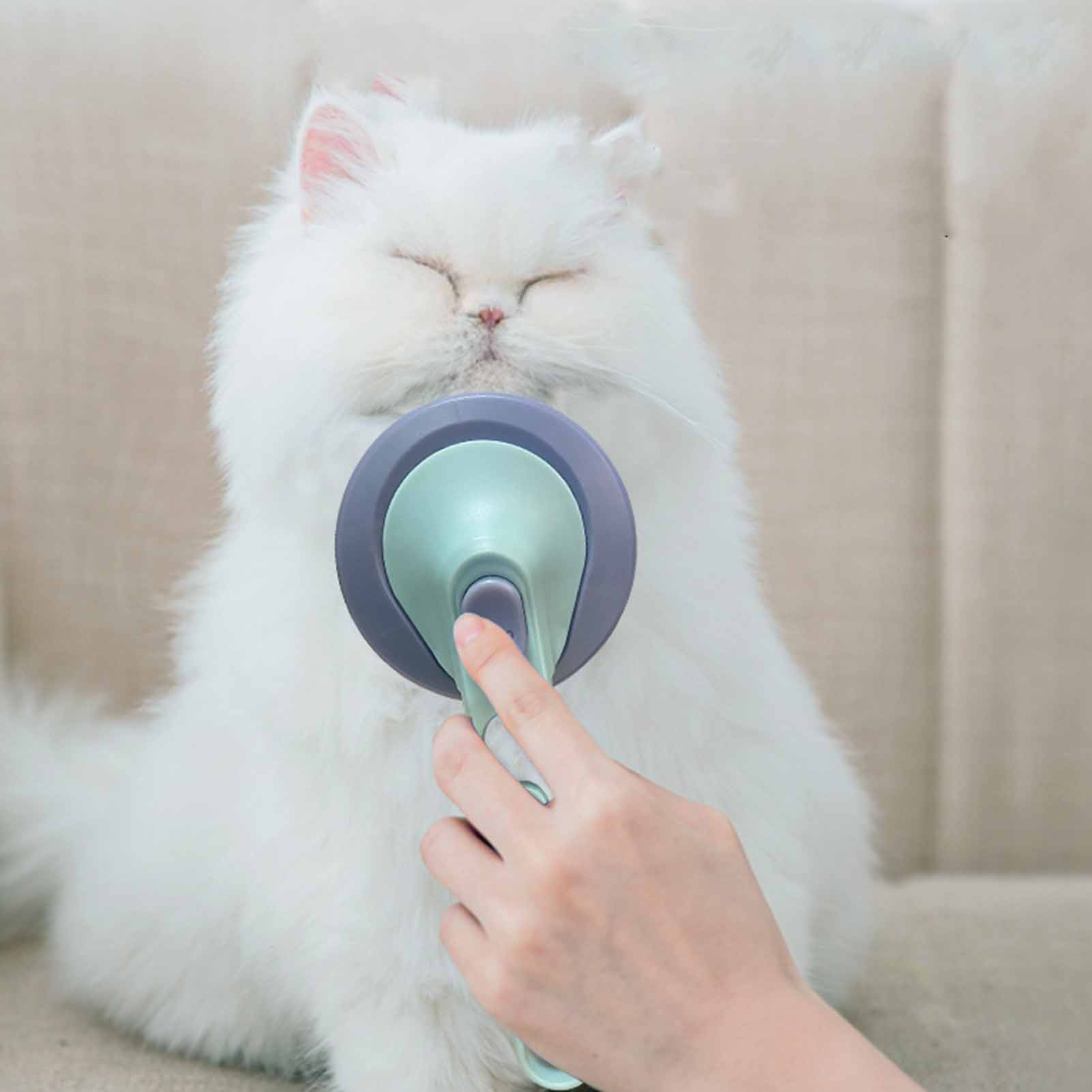 Slicker Brush for Pet, Self Cleaning, Knots Removal, Cat and Dog, Deshedding, Grooming Comb for Loose Floating Hair