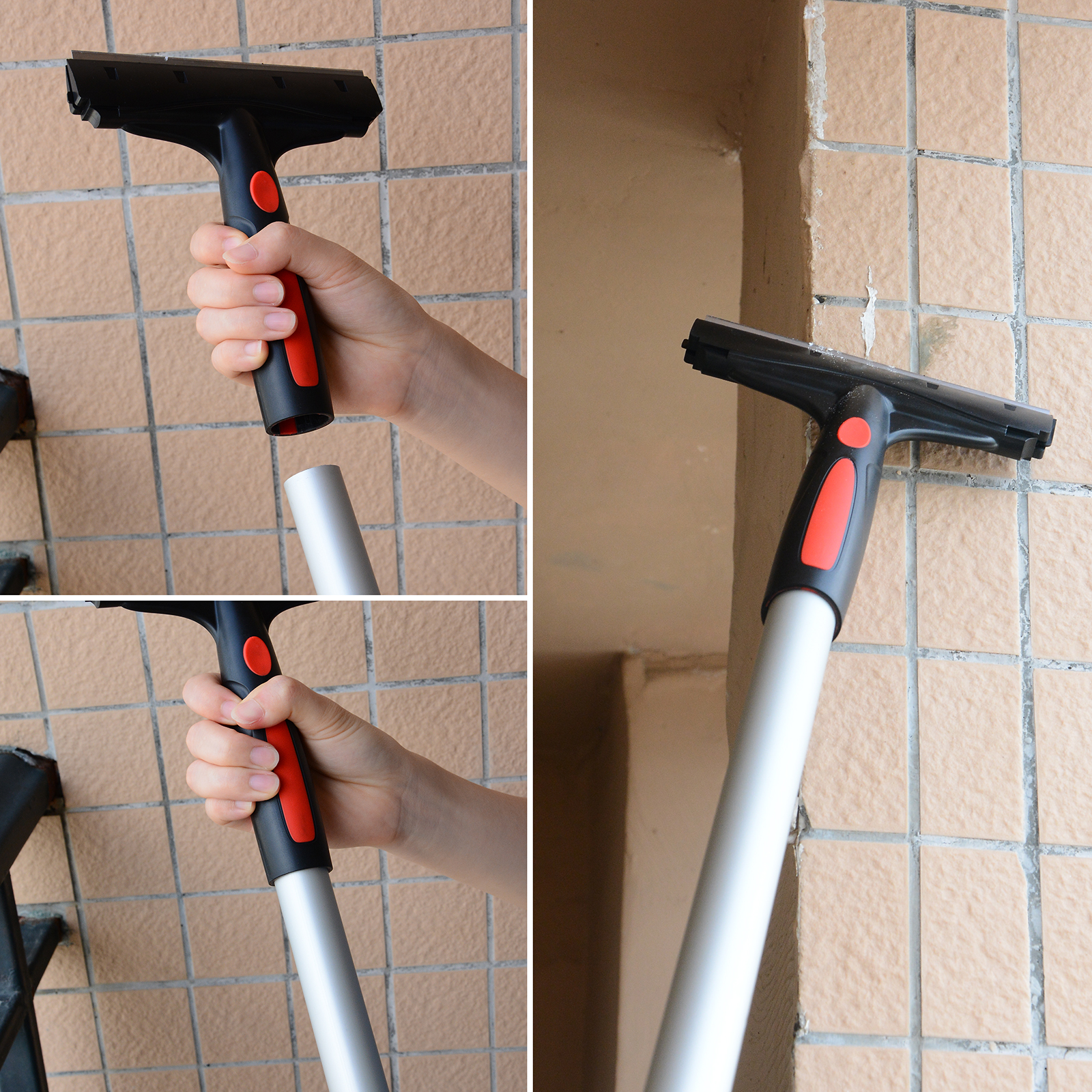 EHDIS Long Handle Razor Blade Scraper Car Film Vinyl Wraps Sticker Remover House Glue Dirt Cleaning Tool Window Tint Squeegee