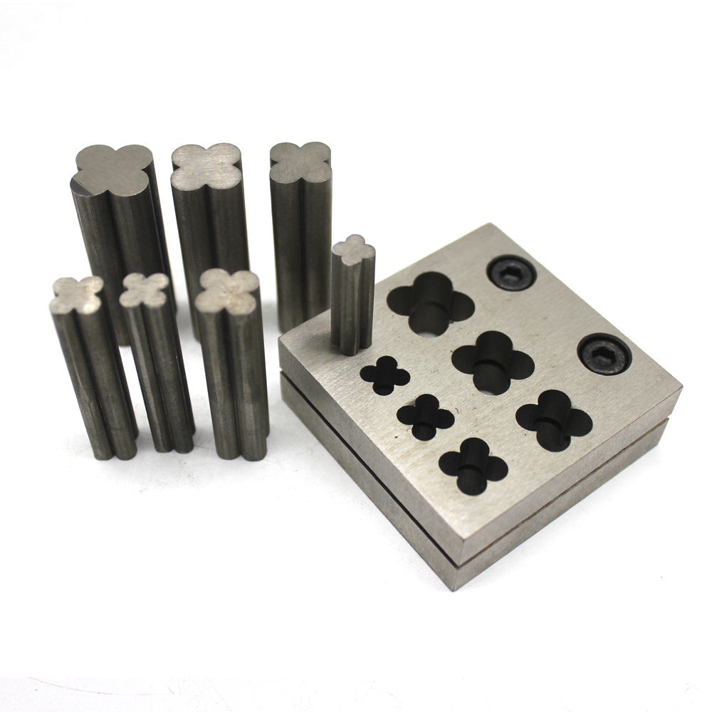 Metal Disc Cutter Set Heart Four Leaf Clover Jewelers Mold Cutting Punching Base Puncher Jeweler Tool
