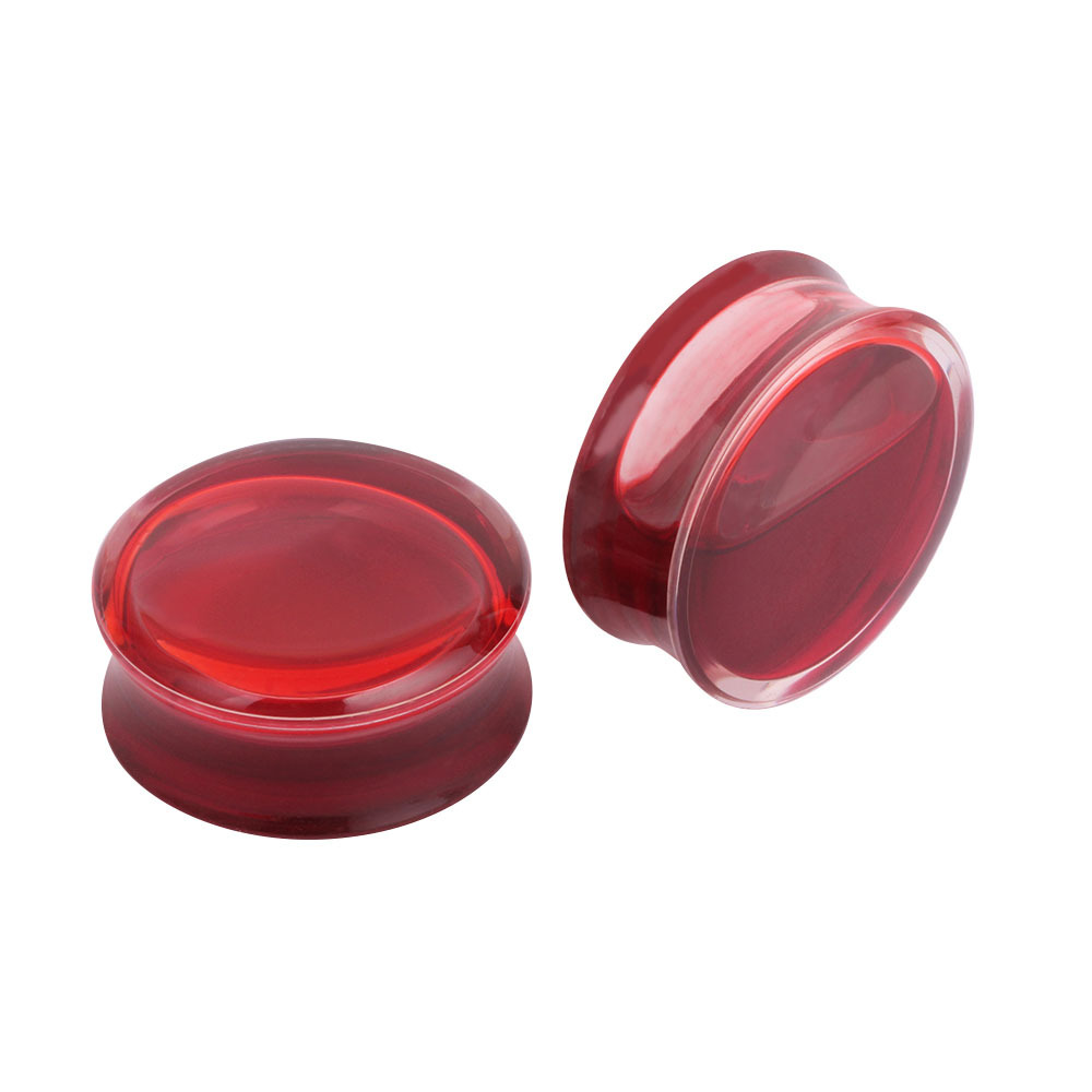 2Pcs/lot Red Liquid Blood Ear Plug Earrings Gauges Acrylic Ear Gauges 6-16mm Ear Expander body piercing Tunnels Jewelry Men