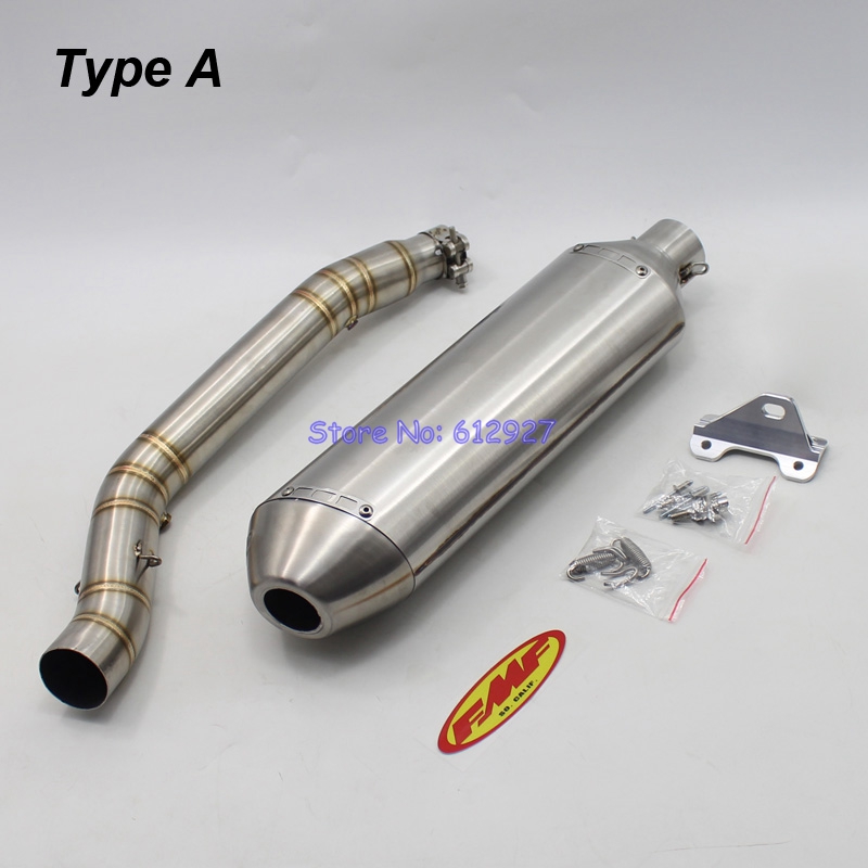 For Suzuki DRZ400 DR Z400 DRZ 400 Slip On Exhaust Pipe System Motorcycle Middle Link Tube Connect FMF Muffler Escape Moto