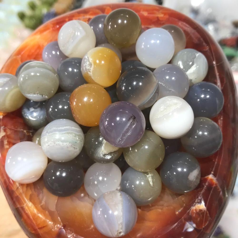natural crystal agate geode quartz sphere stone ball 1pcs