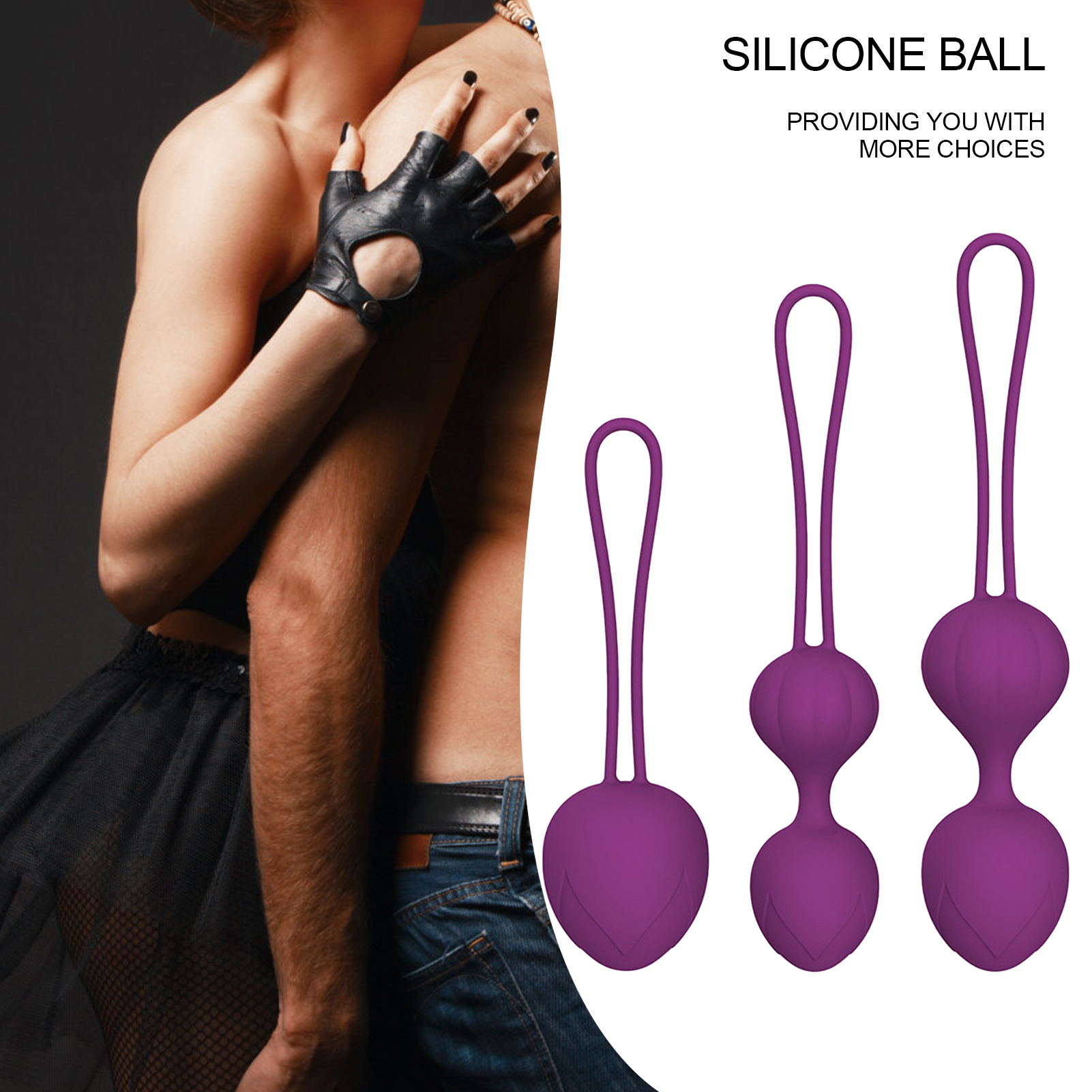 Muscle Training Exercise Kegal Ball Sex Toys For Women Silicone Vagina Ball Ben Wa Geisha Muscle Shrinking Ball Erotic Products
