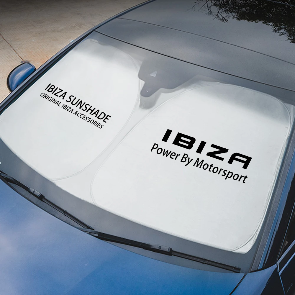 Car Windshield Sunshade Cover Auto Accessories For Seat Ibiza 6F 6L 6J 2011 2010 MK3 6K 2018 IV 2003 2023 MK4 ST Knob KJ MK5
