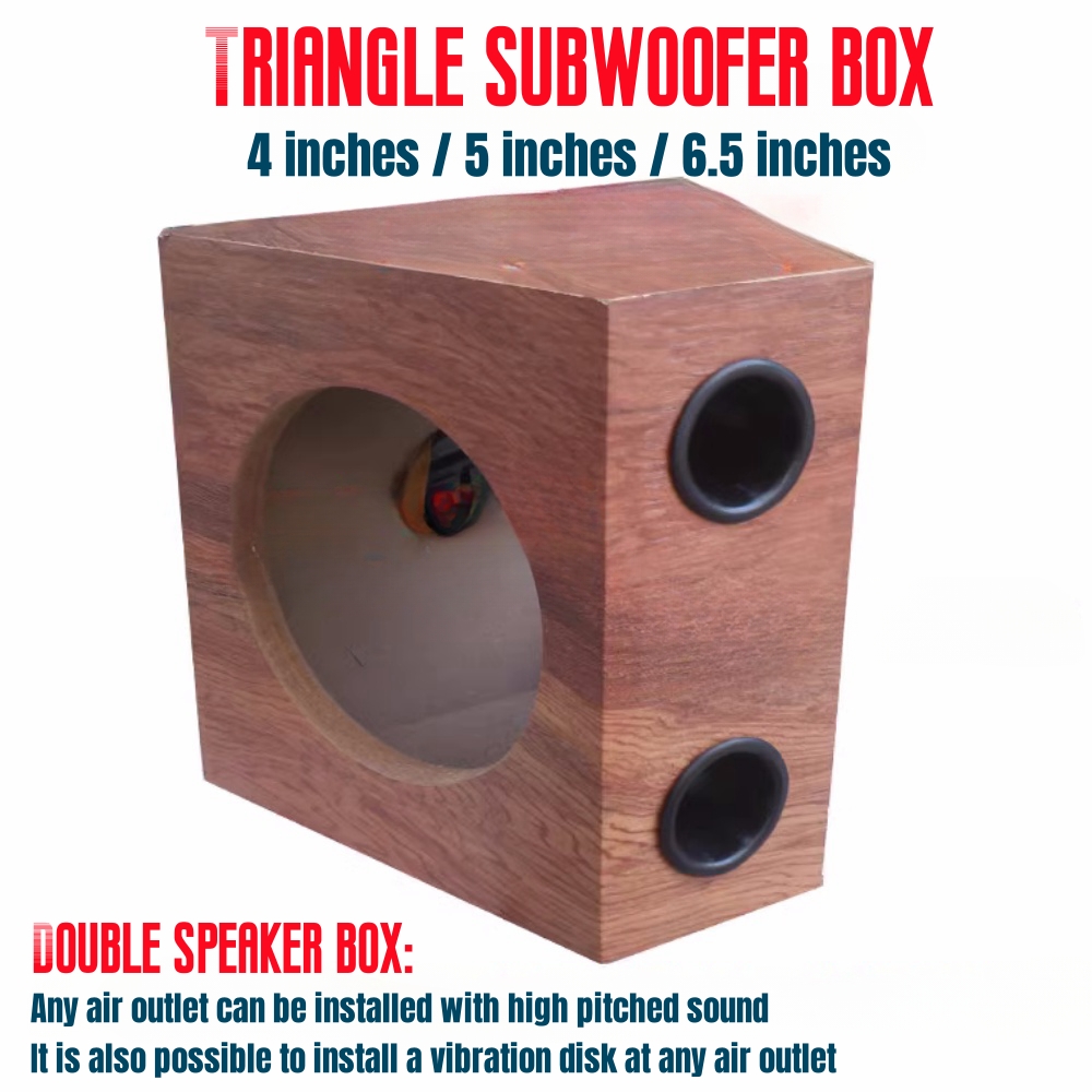 DIY Car Audio Modification, Triangular Speaker Empty The Shell, Full Audio Passive 4/5/6-inch Car/Home Subwoofer Speaker Box