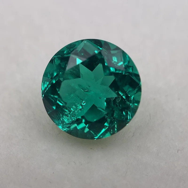 Pirmiana Columbia Color Lab Grown Emerald Hand Made Gemstone for Jewelry Rings Earrings Making