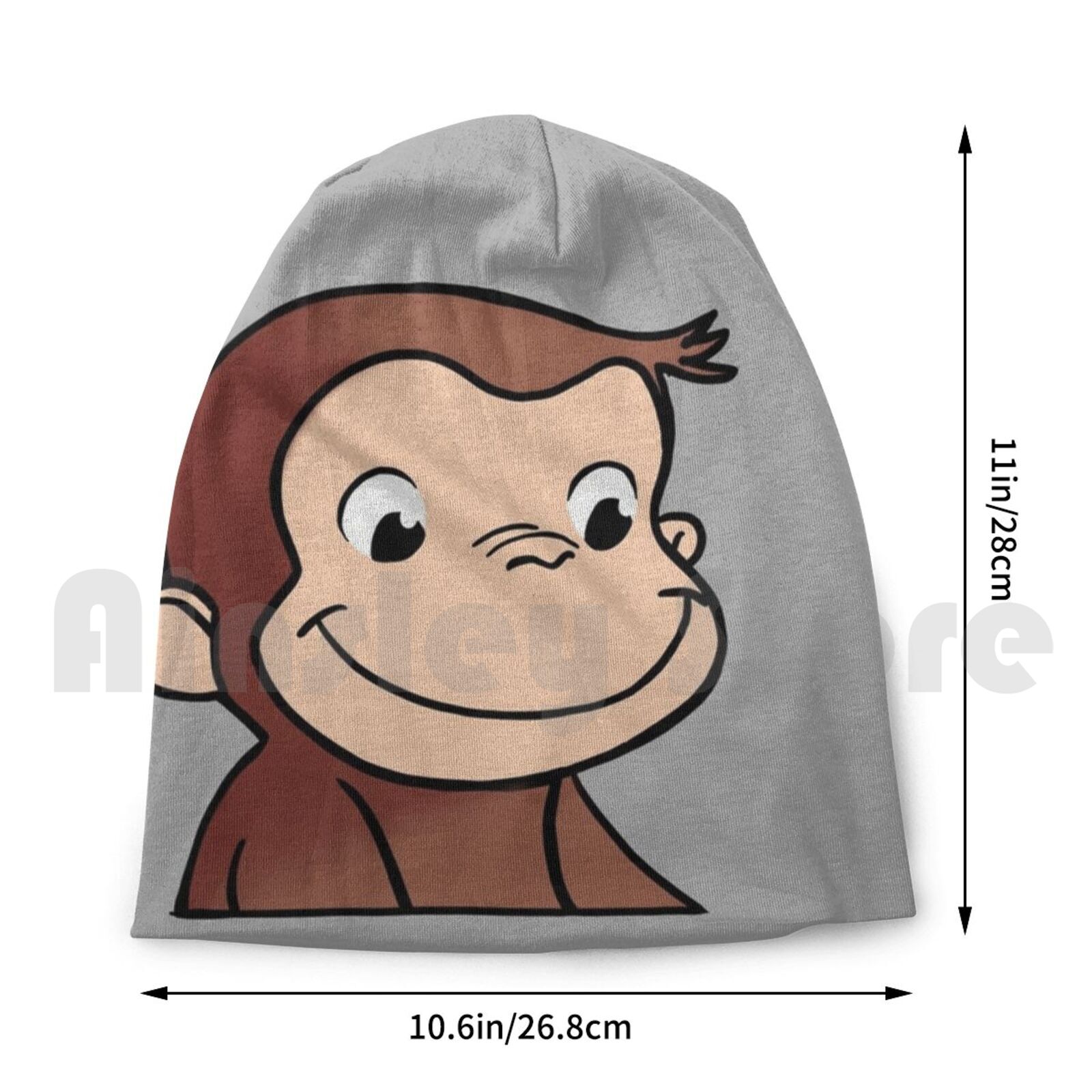 Curious George Beanies Pullover Cap Comfortable Cute Brown Monkey Curious George Beige Pbs Kids Children Girls Daisy