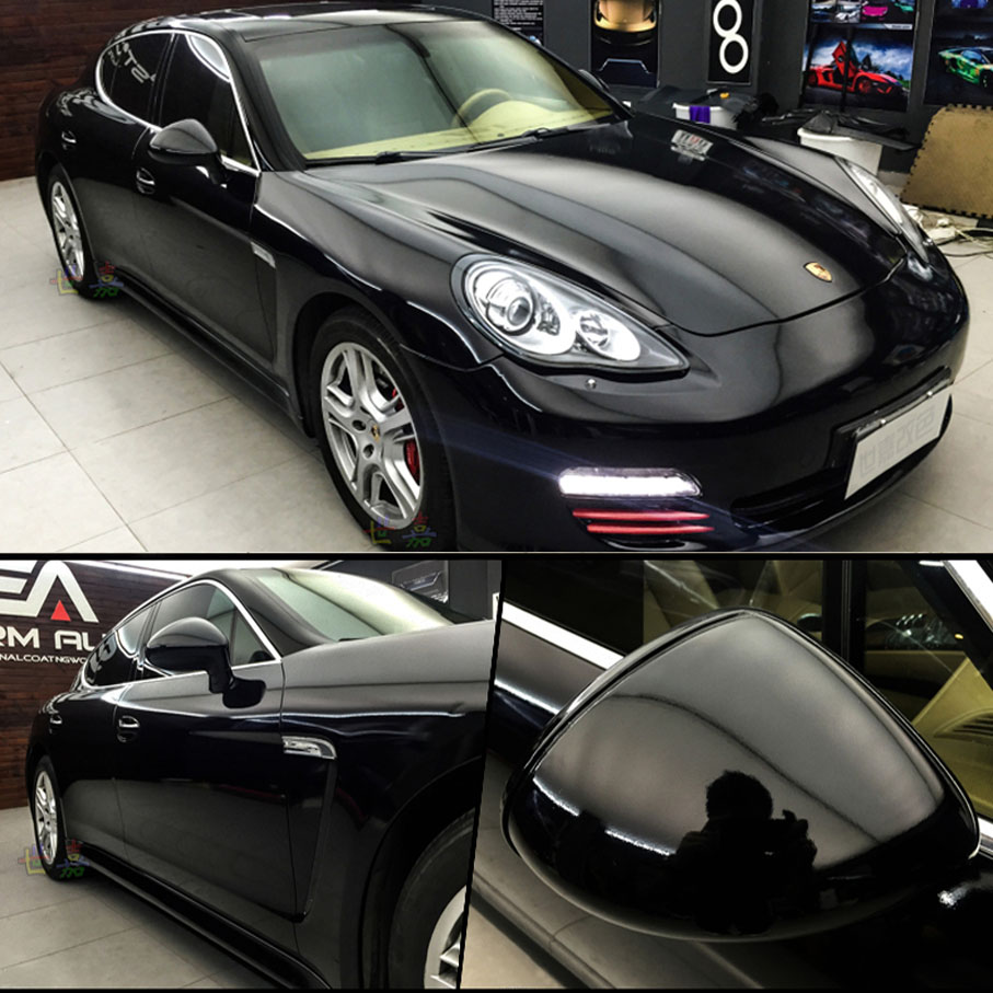 58CM*1M/2M/3M/4M/5M/6M Premium Glossy Vinyl Car Decal Wrap Sticker Black Gloss Film Wrap Retail For HOOD Roof Motorcycle Scooter