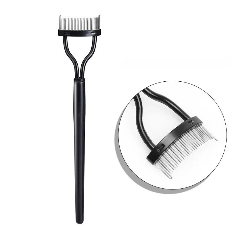 Portable Eyelash Brush Comb Mascara Curl Eye Lash Stainless Steel Eyelash Combing Tools Eyelash Curler Makeup Lash Separator 240621