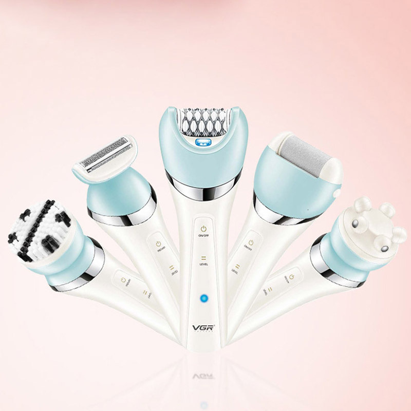 VGR Electric Women Epilator Female Shaver Leg Body Removal Lip Chin Depilatory Lady Bikini Trimmer Facial Hair Remover F624-95