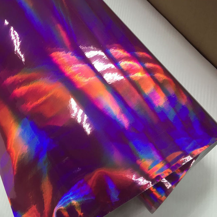 20X49CM/Lot Pink Laser car wrap film holographic Rainbow Sticker Car styling film black silver chrome vinyl sample Free ship