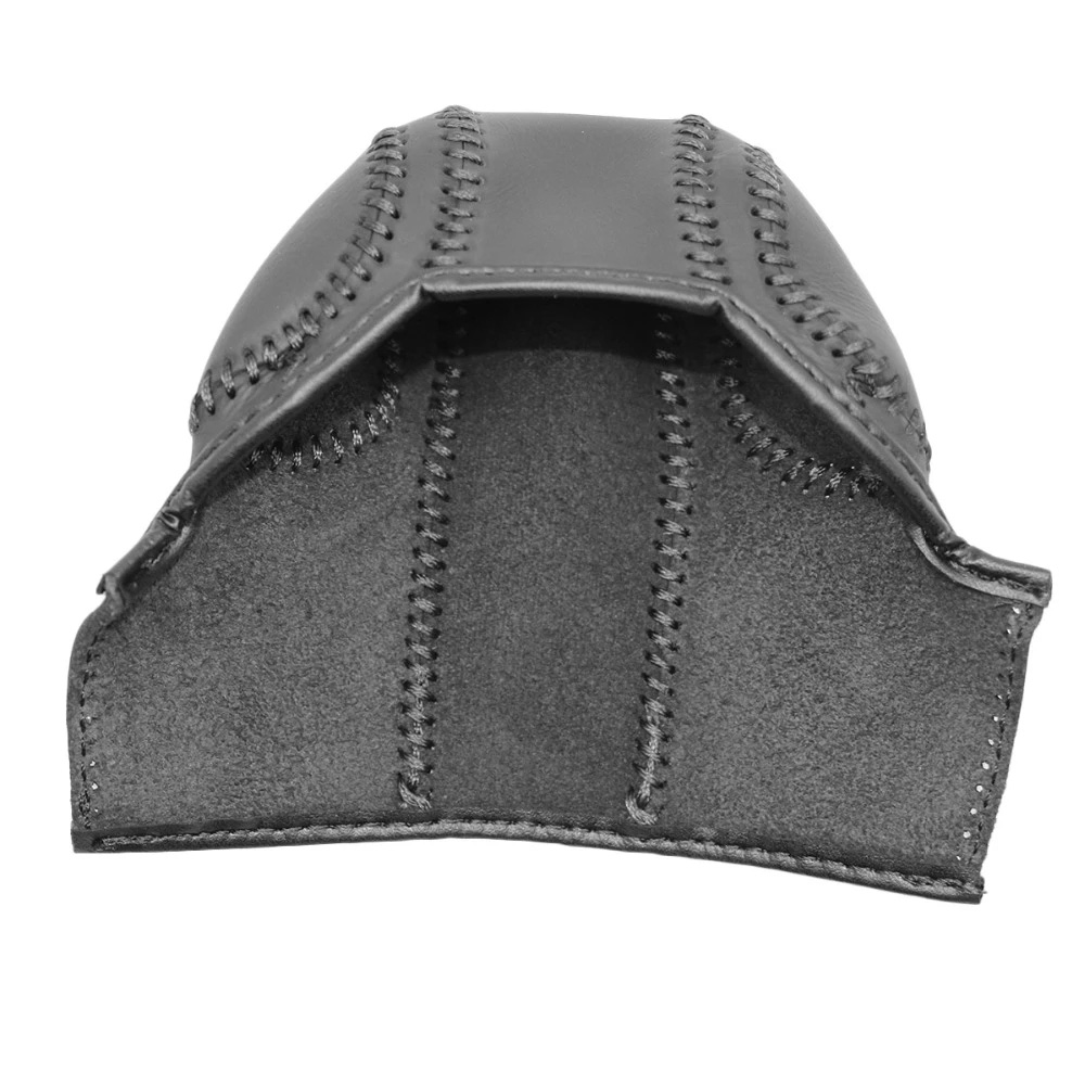 Black Genuine Leather Car Gear Head Shift Collars Cover for Nissan Qashqai X-Trail Automatic Gear Shift Knob Case