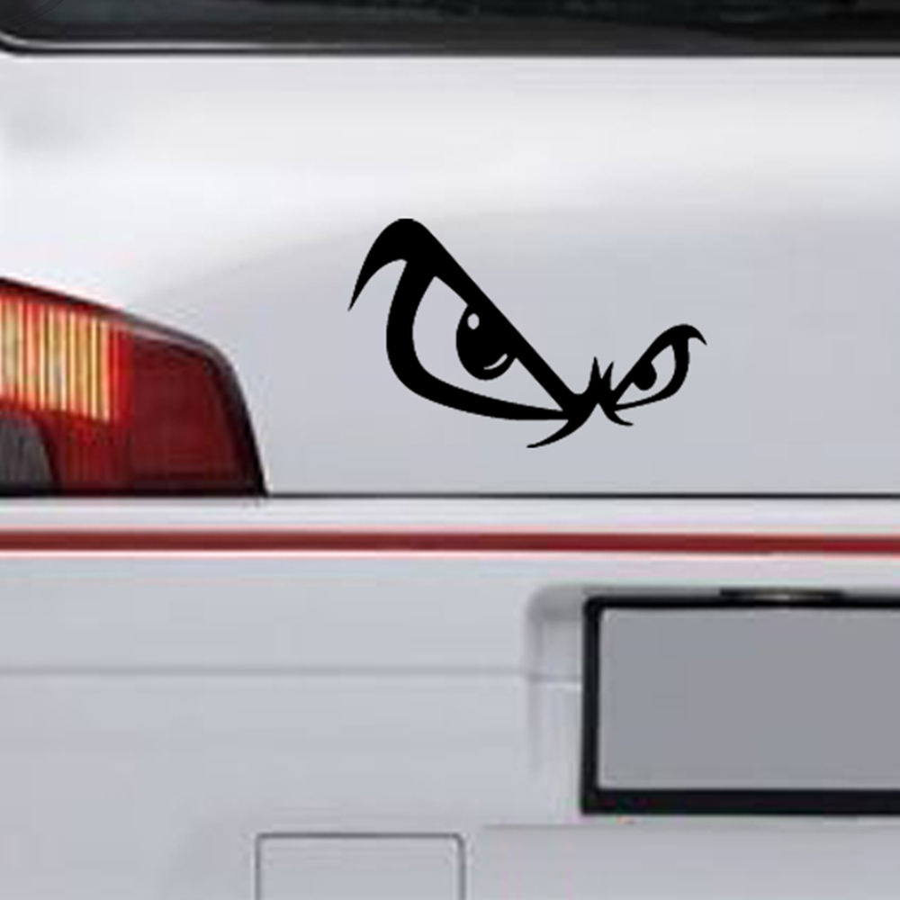 17*10.5cm No Fear car sticker skate bmx snowboard surf scooter bad boy eyes Vinyl Decals Window Stickers Accessories Car Styling