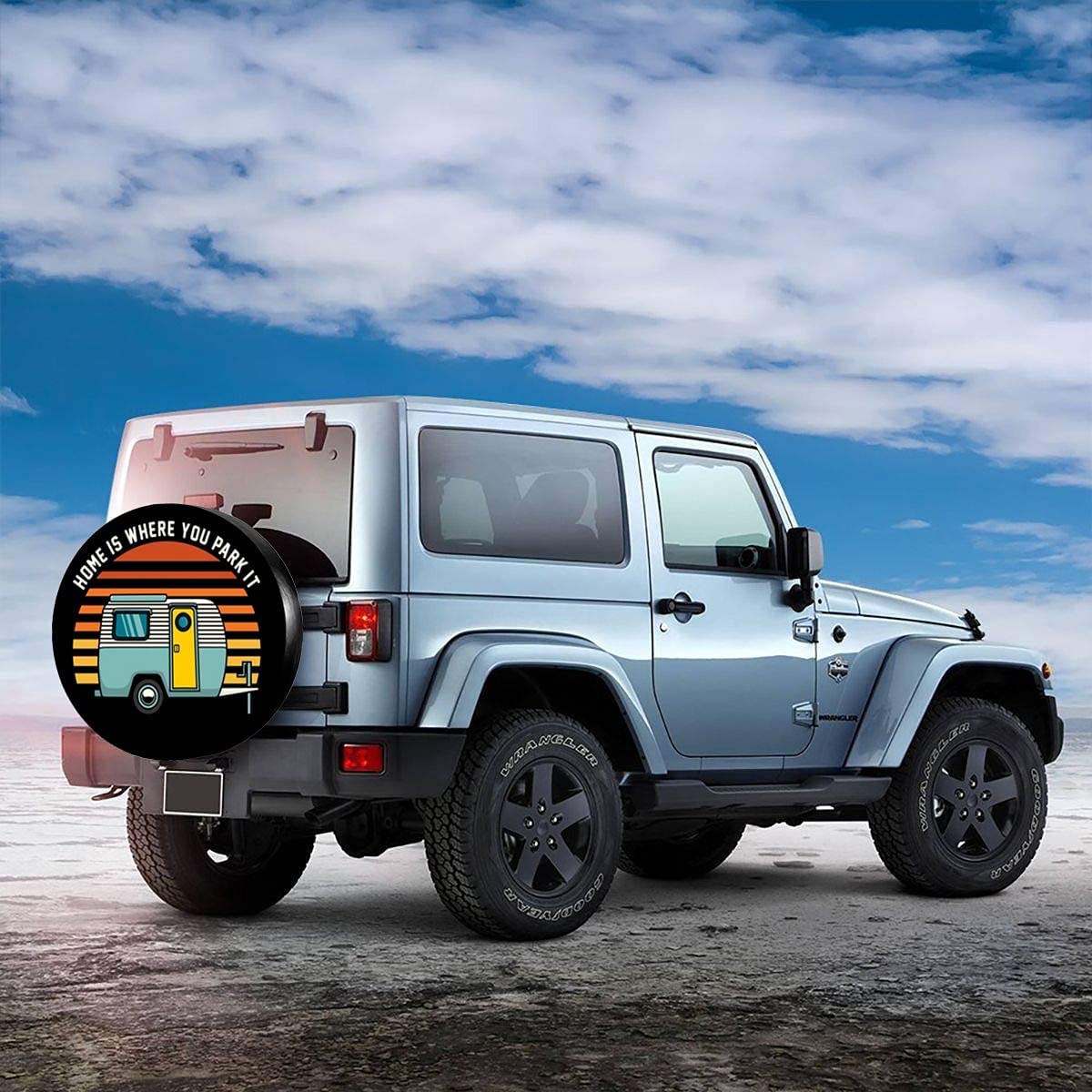 DSTARYZ Funny Campervan Spare Tire COVER CAR PVC Thickening Leather for Car, Trailer, RV, SUV, Truck and Many Veh