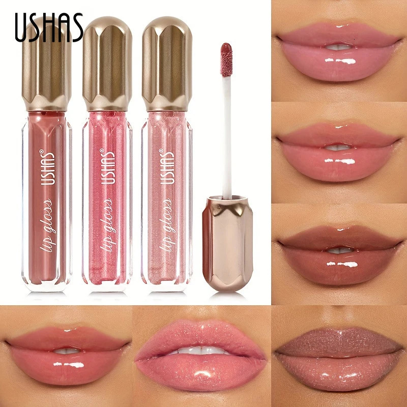 6 Color Mirror Pearl Lip Gloss Waterproof Long Lasting Lipstick Shine Glitter Lip Gloss Women Makeup Cosmetic 240621