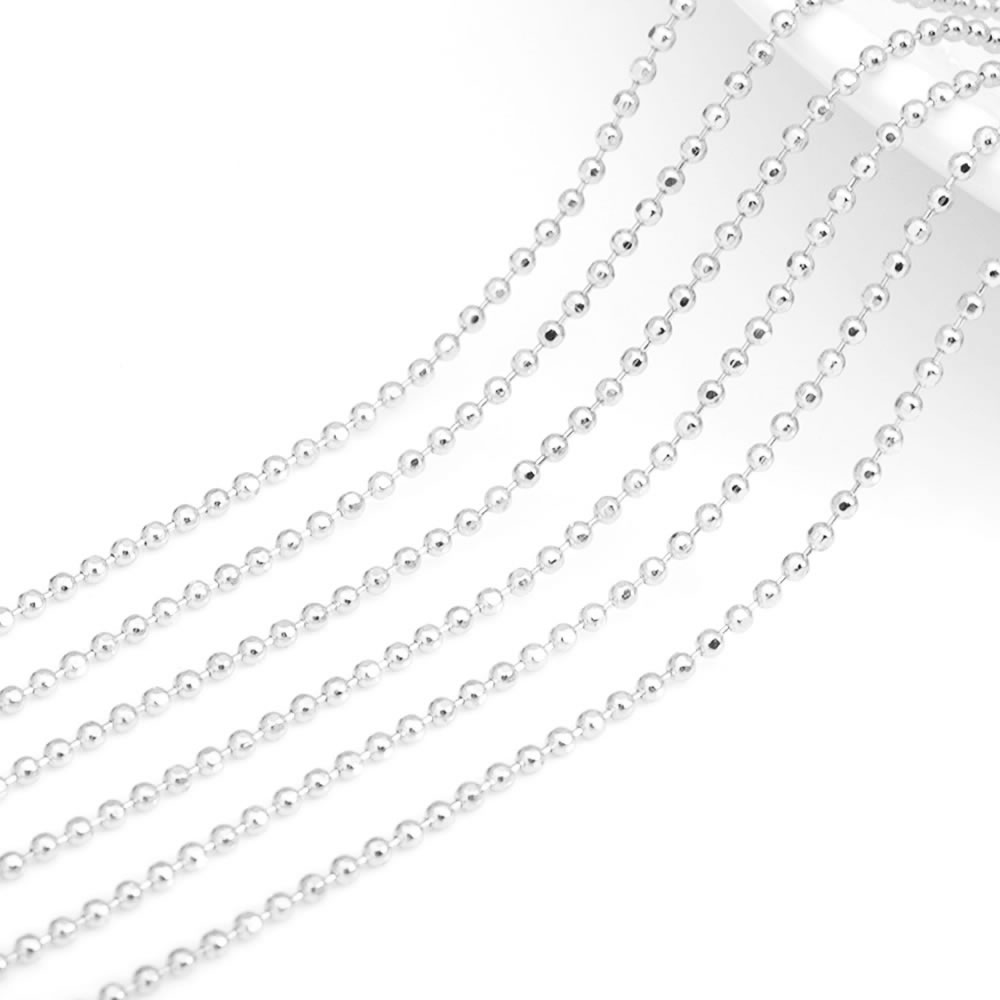 2 Meters 1.2MM 1.5MM 18K Gold Color Brass Ball Chains Beads Chains Necklace Chains Jewelry Making Supplies Findings Accessories