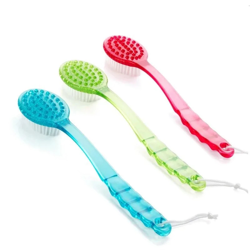 1pc Back Body Bath Shower Cleaning Brushes Bath Brush Long Handle Exfoliating Scrub Skin Massager Exfoliation Bathroom Brush 240624