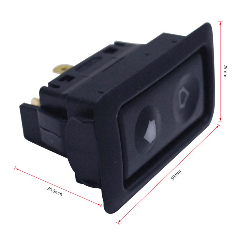 Professional 6Pin DC 12V 24 V Black Car Power Window Switch With Green Lamp Universal 20A Electronic Components Cars Accessories