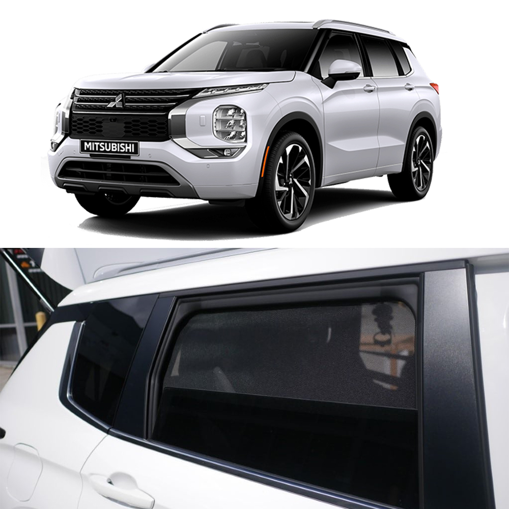 For Mitsubishi Outlander 4TH 2022 2023 2024 Car Sunshade Shield Front Windshield Curtain Rear Side Baby Window Sun Shade Visor