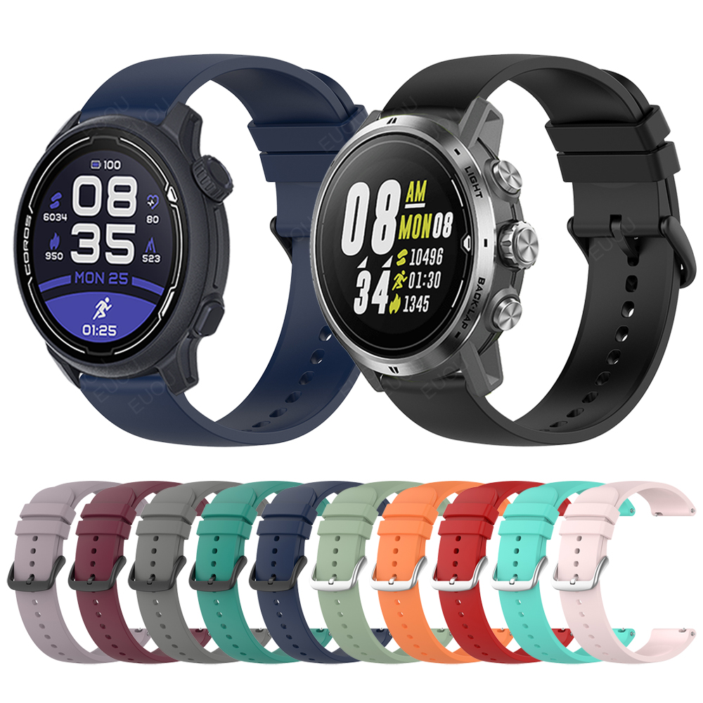 Silicone Strap For COROS PACE 2/APEX 46mm 42mm Wristband Sport Watchband For COROS APEX Pro Band Bracelet replace Accessories