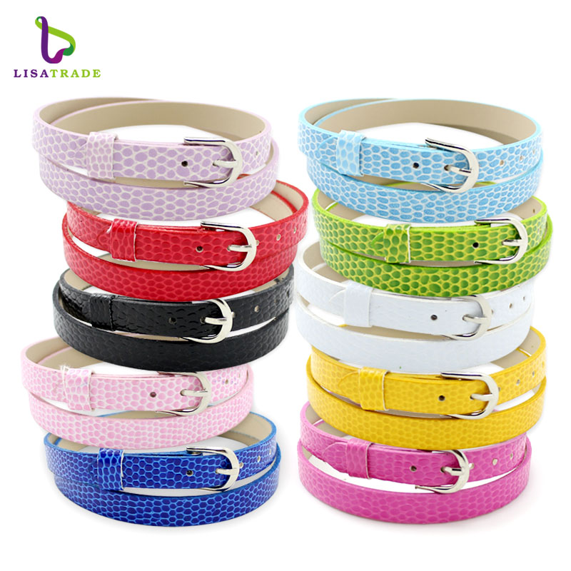 8mm PU leather bracelet & bangles for women multilayer snake wristband fit for slide letters charms high quality LSBR031*10