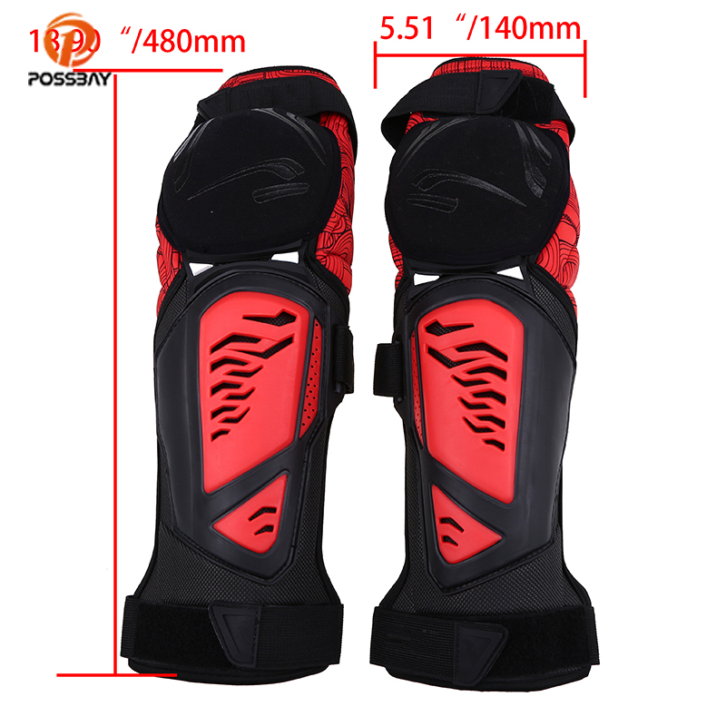 POSSBAY Winter Motorcycle Motocross Adults Knee Pad Protector Guard Thick Kneepad Football Cycling Extreme Sports Knee Pads