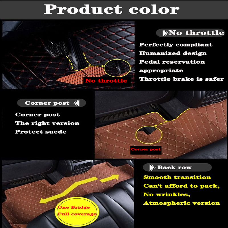 Car floor mats For Ford Explorer 2016 2015 2014 2013 2012 2011 2010 2009 2008 2007 2006 2005 7 Seater Car Styling Carpets