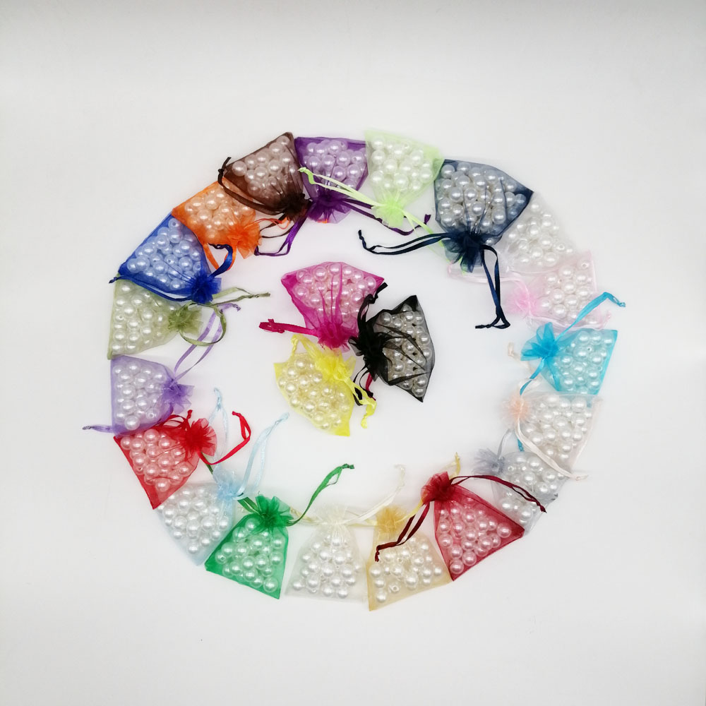 50pcs Organza Jewellery Bag Pouches 5x7cm Jewelry Packaging Display Drawstring Organza Bags Packaging For Jewelry Pouches Bag