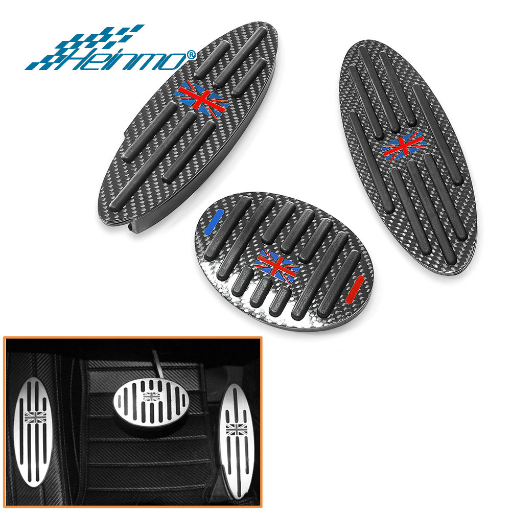 For Mini Cooper F54 F55 F56 F57 F60 R55 R56 R60 R61 Automatic Gear Car Brake Accelerator Rest Pedal Cover Sticker Accessories