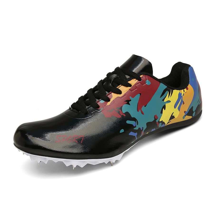 Graffiti Men Women Track Field Sport Training Shoes Sprint Spikes Running Tracking Shoes Athletes Sneakers Plus Size 35-45