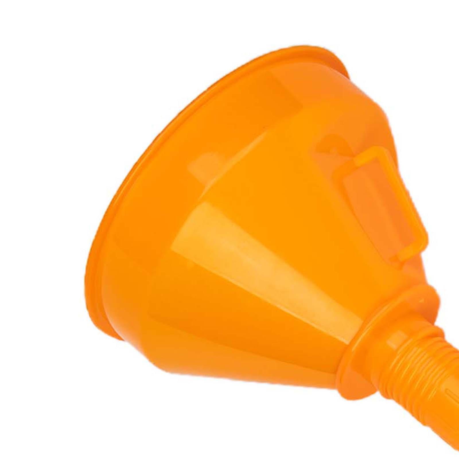 Automotive Funnel with Handle with Filter Motorcycles Cars Accessory Flexible for Liquid Fuel Engine Oil Water Oil Change