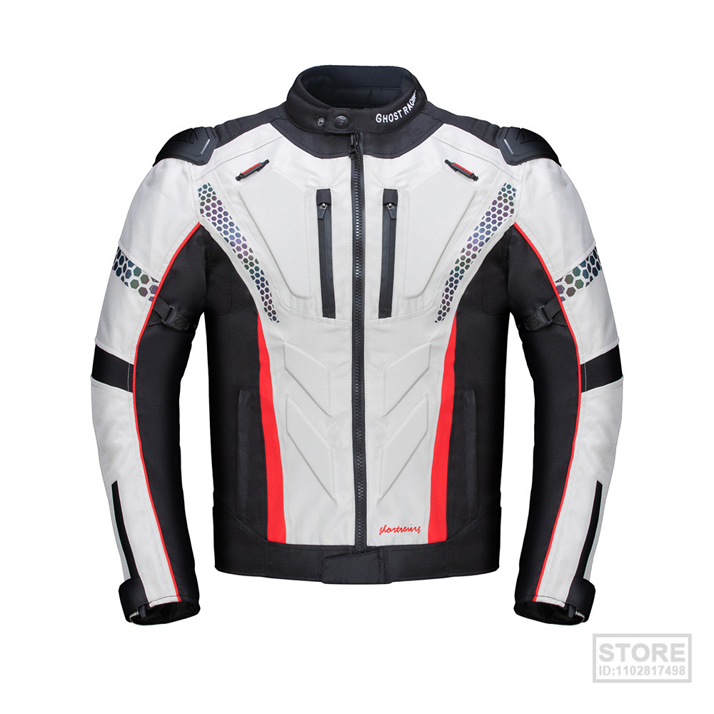 5XL GHOST RACING Motorcycle Jacket Protective Gear rbike Riding Waterproof Windproof Suits