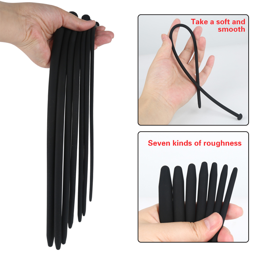 Silicone Horse Eye Stick Urethral Stimulator Plug Penis Plug Urethra Catheter Dilator Male Phallus Stimulates Masturbator Sextoy