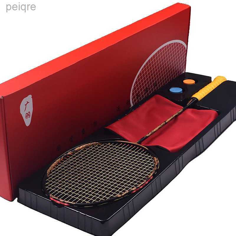 Badminton Rackets Badminton Rackets Full Carbon Fiber Lightest 10U 54g Badminton Racket Strung Max Tension 30LBS Professional Rackets With Box 231216