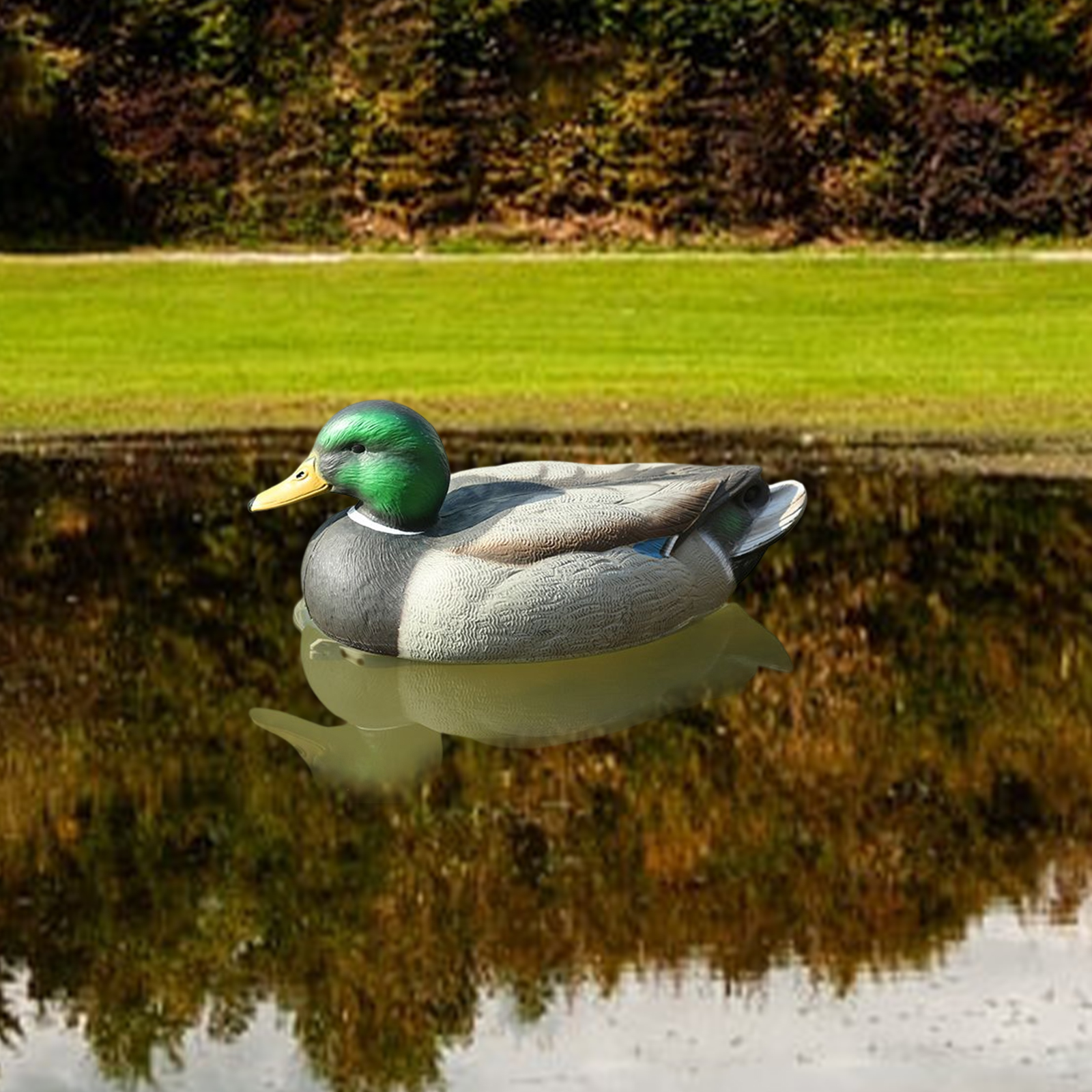 Fishing Hunting Decoy Plastic Duck Decoy Drake with Weighted Floating Keel