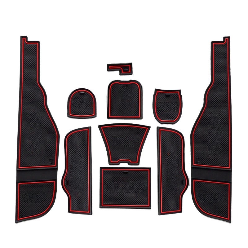Anti-Slip Gate Slot Rubber Mat for Mercedes Benz GLA X156 GLA180 GLA200 GLA220 GLA250 GLA45 200 220 250 200d 220d Accessories
