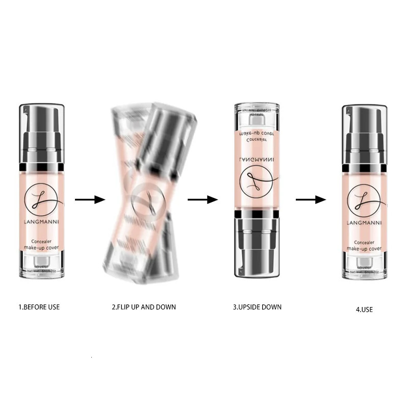 6ml Concealer Makeup 6 Colors Full Cover Face Corrector Cream Waterproof Natural Make Up For Eye Dark Circles Cosmetic 240621