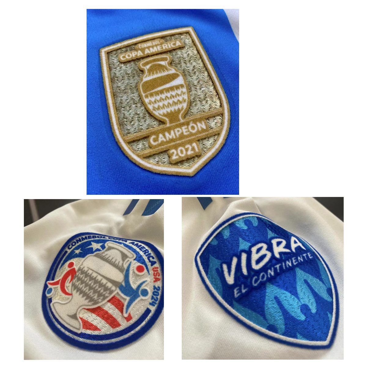 2024 Copa Amaerica Patch Lextral Flocking Soccer Badge