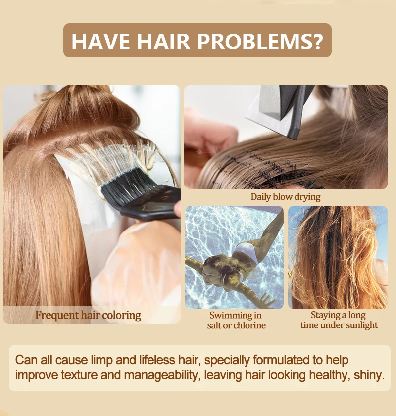 PURC Magical Keratin Hair Mask 5 Seconds Fast Repair Damaged Frizzy Soft Smooth Shiny Deep Nourish Straightening Hair Scalp Care