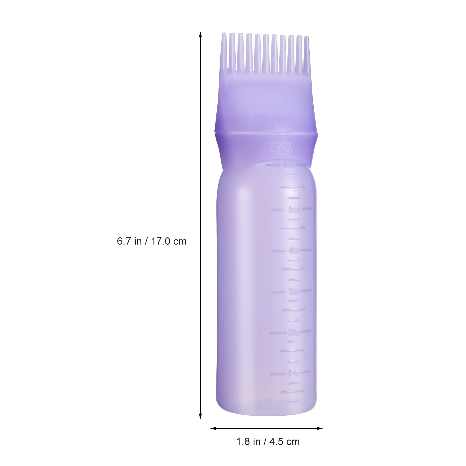 4 Pcs Hair Styling Tools Oil Bottle Root Comb Oiling Scalp Dye Applicator Silica Gel