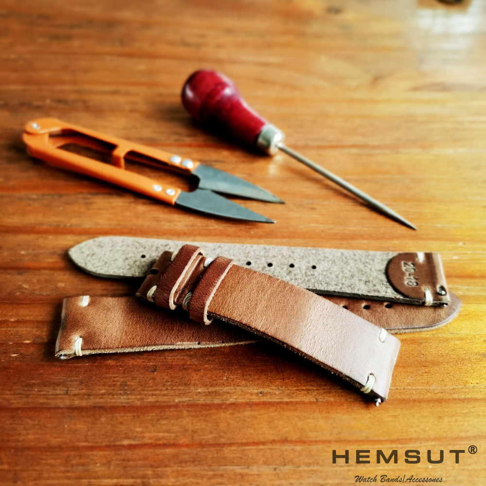 100% Horween Genuine Leather Watch Bands Quick Release Vintage Horsehide Wrist Strap For Man 22mm18mm20mm19mm21mm