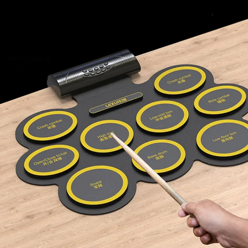 Digital Music Electronic Drums Pad Adults Practice Pad Portable Trigger Drum Instrument Kids Pedal Tambor Eletronico Electronics